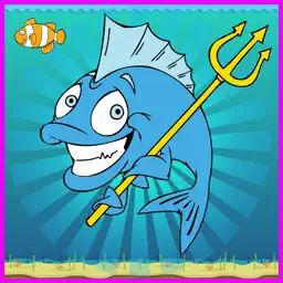 在匹配可爱的卡通益智游戏卡找到快乐的鱼